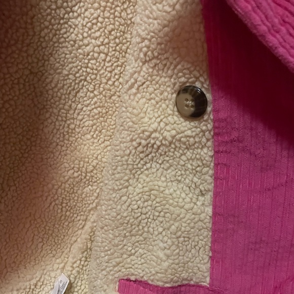 Hanna Andersson Pink Corduroy Button Pea Coat Jacket - Picture 7 of 8